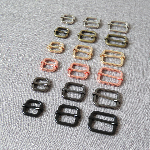 1Pcs 15mm 20mm 25mm 30mm 38mm Metal Adjuster Slider Clasp Bag Handbag Cat Dog Collar Sewing Accessories Purse Straps Belt Buckle ► Photo 1/6