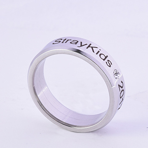 Kpop Stray Kids Alloy Ring Simple Fashion style for Lover fans gift collection Wanna One Bigbang Finger ring kpop stray kids ► Photo 1/6