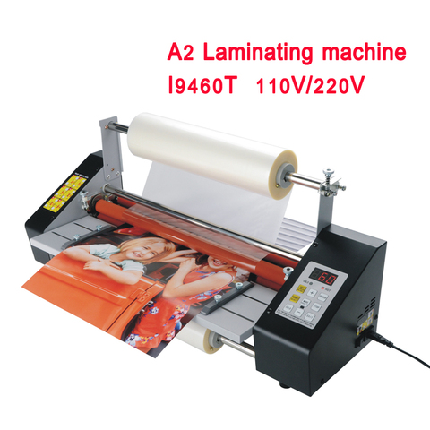 A2 Hot roll laminating machine Four Rollers Laminator laminator High-end speed regulation  thermal laminator 110V/220V i9460T ► Photo 1/6