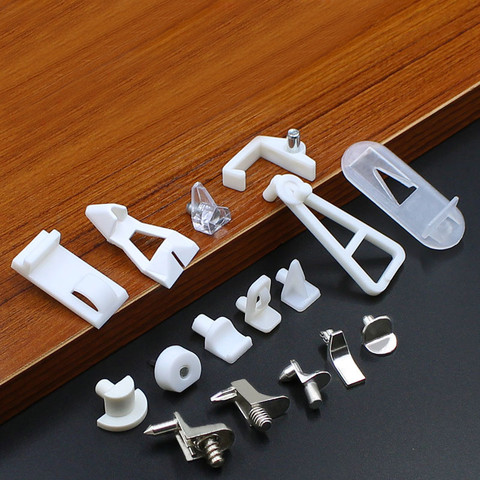 25 Pcs Furniture Cabinet Cupbard Closet Glass Shelf Rest Support Holder Bracket Clip Clamp Pegs Pins ► Photo 1/5