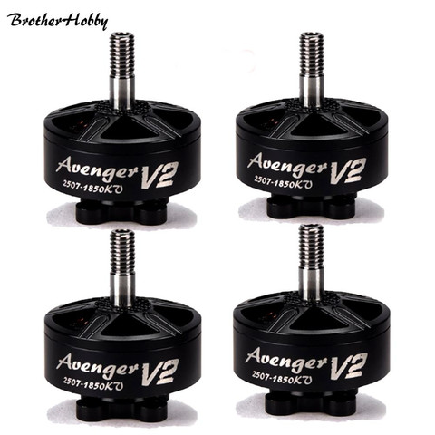 4pcs BrotherHobby Avenger V2 2507 1200/1500/1750/1850/2200/2450/2700KV 4-6S Brushless Motor FPV Racing RC Quadcopter Drone ► Photo 1/5