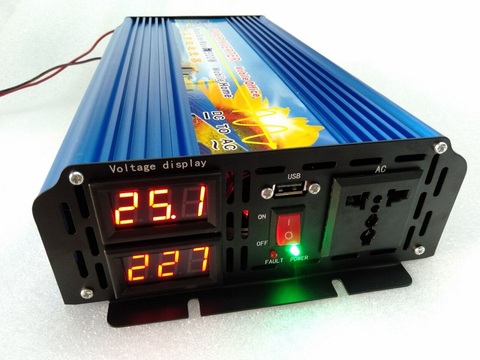 New 1500W Pure Sine Wave DC to AC Solar Inverter Power Supply Surge Power 3000W ► Photo 1/5