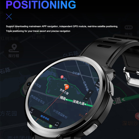 wifi gps Smart Watch Phone man 3G+32G Dual Camera 4G-LTE bluetooth Weather Forecast Map gps navigation smartwatch Long Standby ► Photo 1/6