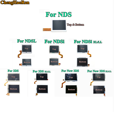 Replacement Parts Top Bottom & Upper Lower LCD Screen Display For Nintend DS Lite/NDS/NDSL/NDSi New 3DS LL XL for Nintend Switch ► Photo 1/6