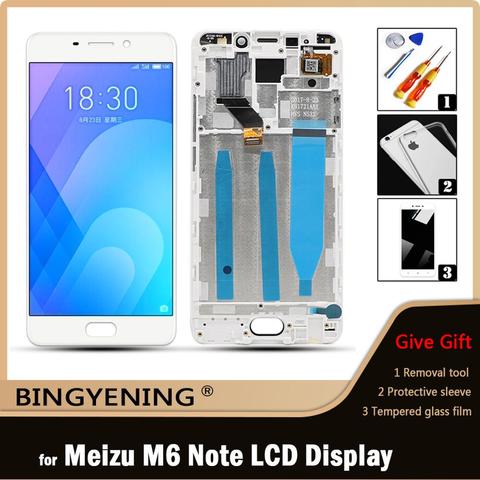 Original For Meizu M6 Note LCD Display Screen Touch Digitizer Assembly For 5.5 inch Meizu Note 6 M721H M721Q M721W With Frame ► Photo 1/3