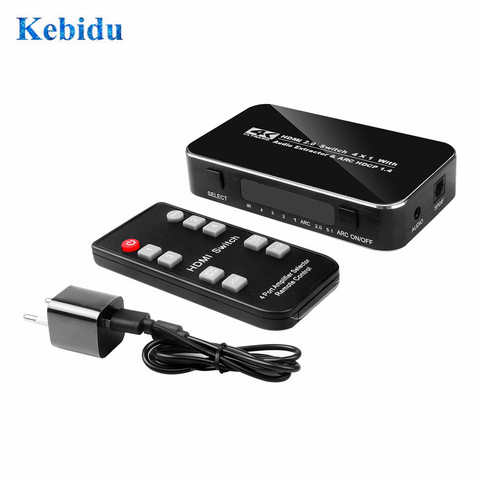 Buy Online Kebidu 4 In 1 Out Hdmi Switcher Uhd 4k Hdmi 2 0 Splitter Switch Audio Extractor With Arc Hdcp 2 2 1080p For Ps4 Pro Dvd Laptop Alitools