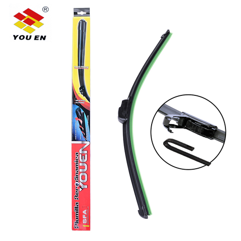 Car Windshield Wiper blades U-type Universal Soft Rubber Frameless Bracketless car wipers 14