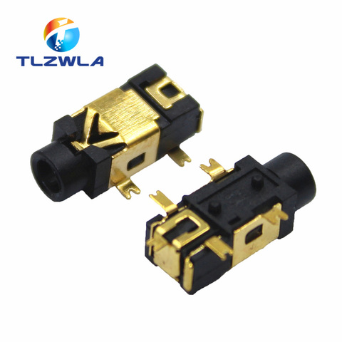 10pcs PJ-209 PJ209 stereo jack 2.5mm 2.5 mm golden female headphone socket ► Photo 1/3