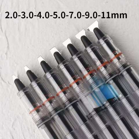 1Pc Chinese Parallel Fountain Pen Clear Ink Pen 2/3/4/5/7/9/11mm Nib Optional Stationery Office school supplies ► Photo 1/5