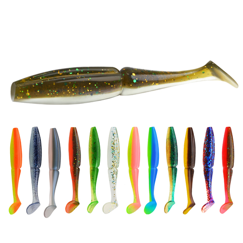 FISH KING One Up Shad Fishing Lure 90mm 105mm Soft Baits Silicone Fishing Wobbler Bass Bait Artificial Fishing soft Lure Tacke ► Photo 1/6