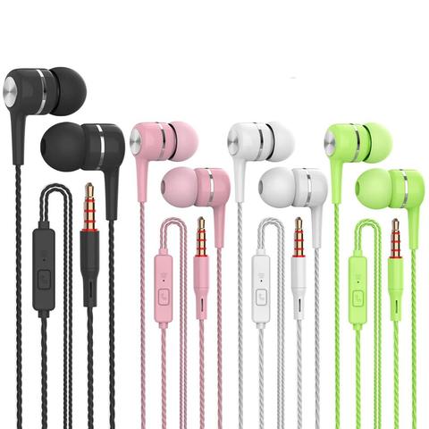 VPB S12 Sport Earphone wholesale Wired Super Bass 3.5mm Crack Colorful Headset Earbud with Microphone Hands Free for Samsung ► Photo 1/6