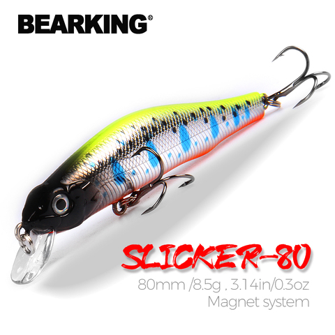 BEARKING 80mm 8.5g professional quality magnet weight fishing lures minnow crank hot model Artificial Bait Tackle ► Photo 1/6