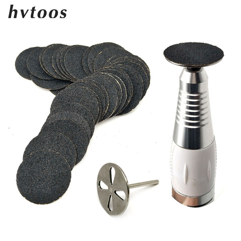 HYTOOS 100pcs Replaceable Sanding Paper With Disk 25mm Pedicure Sandpaper Nail Drill Bit Accessories Salon Foot Calluse Tool ► Photo 1/6