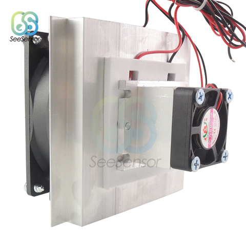 DC 12V Thermoelectric Peltier Refrigeration Cooler Semiconductor Air Conditioner Cooling System with Cooling Fan DIY ► Photo 1/6