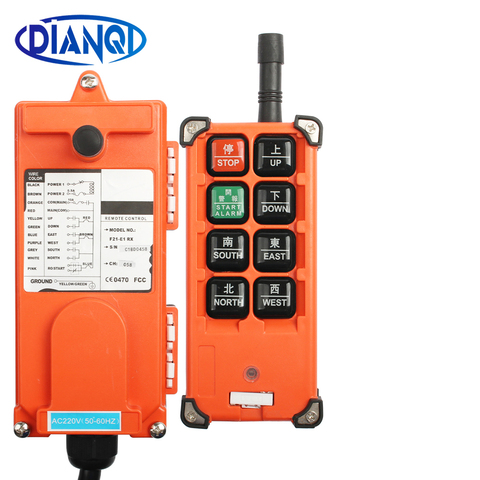 AC 220V 110V 380V 36V DC 12V 24V 48V Industrial remote controller Hoist  Crane Control Lift Crane 1 transmitter + 1 receiver ► Photo 1/5