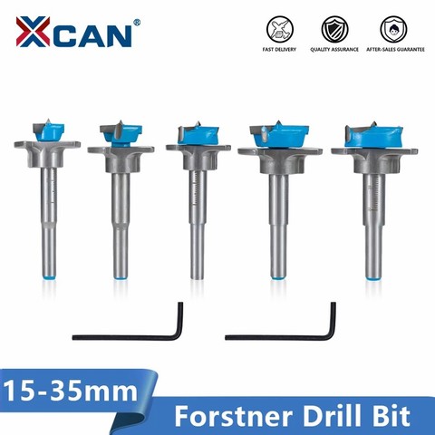 XCAN Forstner Drill Bit 15-35mm Carbide Tipped Drill Bit Set Adjustable Core Drill Boring Bit Woodworking Hole Cutter ► Photo 1/6