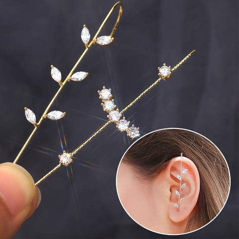 Fashion Ear Clip Wrap Crawler Hook Earrings With Ear Cuff 