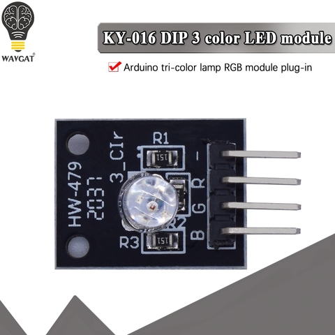 WAVGAT Smart Electronics 4pin RGB Module KY-016 Three Colors 3 Color RGB LED Sensor Module for Arduino DIY Starter Kit KY016 ► Photo 1/6