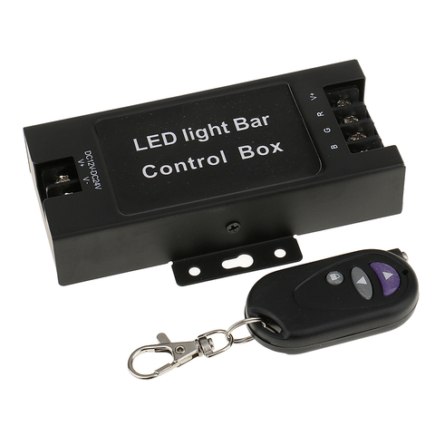 Universal 12V-24V LED Light Bar Battery Box Remote Flash Strobe Controller 7 Flashing Modes ► Photo 1/6