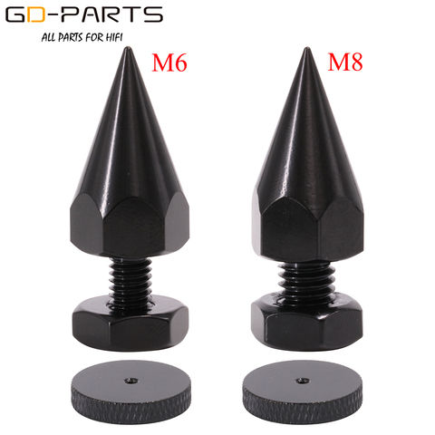 M6 M8 Thread Iron Speaker Spike Cone Damper AMP Turntable Recorder Studio Monitor Isolation Stand Vibration Cone Foot Pad 40mm ► Photo 1/6