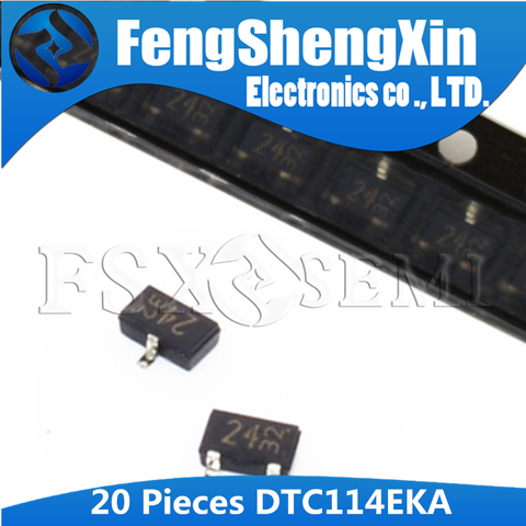 20pcs/lot  DTC114EKAF SOT23 DTC114EKA DTC114EK DTC114E DTC114 SOT-23 DTC114EKAF T146   Digital transistors ► Photo 1/1