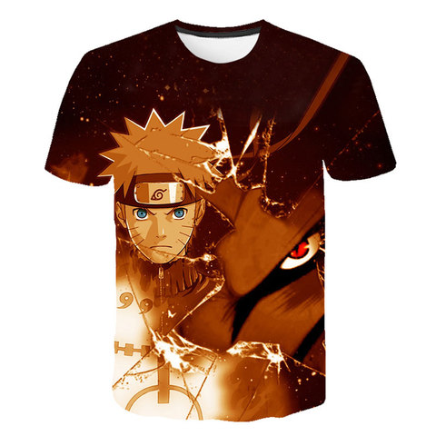 Summer Childrens/Youth Kakashi Anime Naruto T Shirt Boy Girl Baby