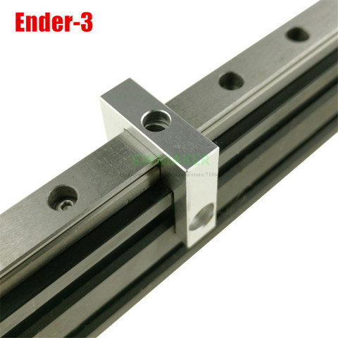 1pcs BLV Ender-3 3D printer parts 2022 2040 profile fixed block , MGN12 linear guide fixed block , slver high quality ► Photo 1/4