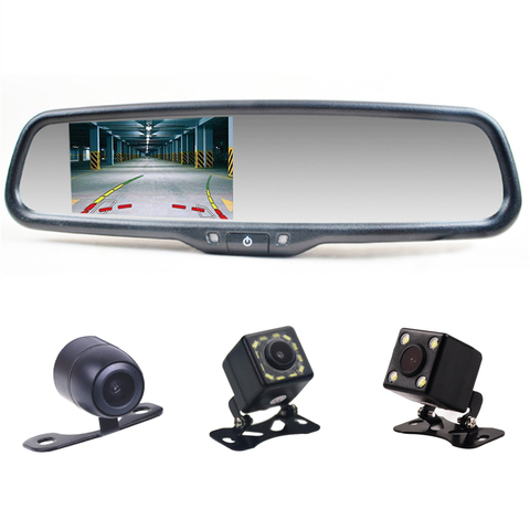 4.3 lnch Car Rear View Mirror Monitor with Reverse Backup Parking Camera System Kit for Opel Astra for Chevrolet Equinox Malibu ► Photo 1/6