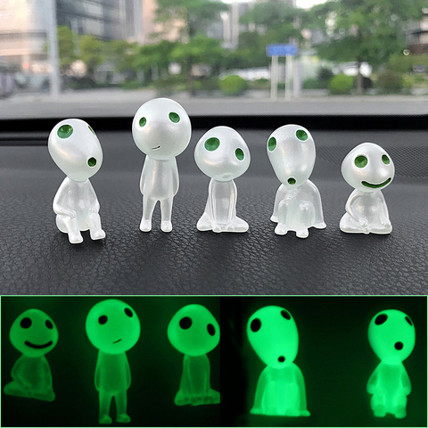 5pcs/lot Resin Tree Elves Doll Automotive Interior Dashboard Decoration Car Ornaments Forest Spirit Elf For Princess Mononoke ► Photo 1/6