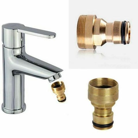23MM Universal Hose Tap Kitchen Adapters Brass Faucet Tap Connector Mixer Hose Adaptor Pipe Joiner Fitting Watering Garden Tools ► Photo 1/6
