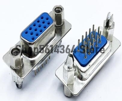 DB15 15 Pin 3 Row Male/femal Computer VGA Cable Connectors Adapter 2pcs ► Photo 1/2