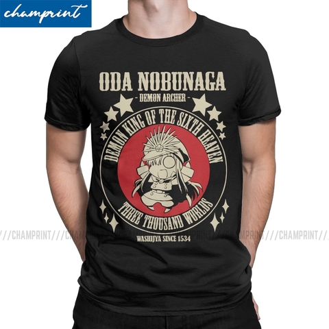 Men's Oda Nobunaga Demon Archer T Shirts Fate Stay Night Fgo Anime Tops Leisure Short Sleeve Crew Neck Tee Shirt Unique T-Shirts ► Photo 1/6