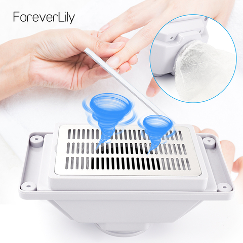 45000RPM Nail Dust Collector Desktop Built-in Machine Suction Vacuum Fan Cleaner Nail Art Salon Manicure Equipment ► Photo 1/6