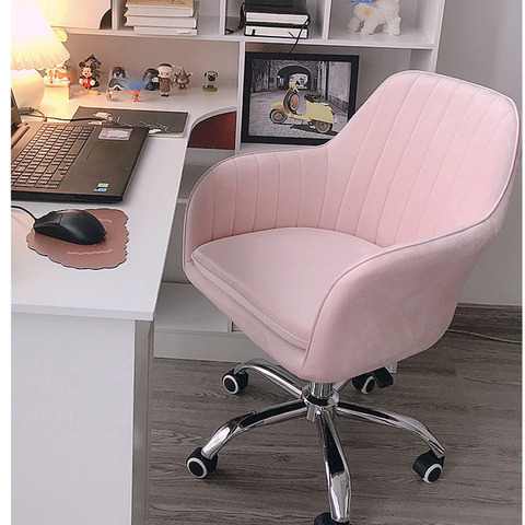 Computer Chair Household Scandinavian Desk Chair Fashion Office Chair Home Fabric Writing Chair Rotating Happy Swivel Chair ► Photo 1/5