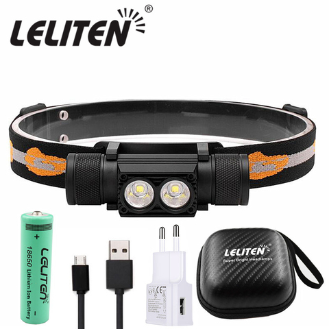 Mini Portable LED Headlamp USB Rechargeable 18650 Batttery Flashlight Waterproof Fishing Headlight Torch Light ► Photo 1/6