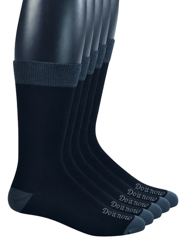 Yomandamor Men's Bamboo Breathable Dress Crew Socks with Seamless Toe,5 Pairs L Size(Sock Size:10-13) ► Photo 1/6