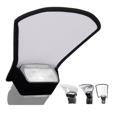 Camera Flash Diffuser 3 in 1 Flash Softbox Double-sided Photo Light Reflector for Canon Cameras Foldable Speedlite difusor flash ► Photo 1/6