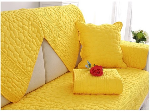 Double-sided Sofa Covers Cotton Couch Cover Pillow Case Four Seasons SofaTowel  Washed Slip Seat Pad ► Photo 1/6