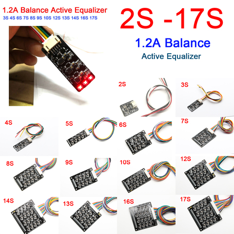 2S-17S 1.2A Active Equalizer Balance BMS Energy Transfer Board Li-ion Lifepo4 LTO Lithium Battery 12V 24V 36V 48V 60V 72V 4S 16S ► Photo 1/6