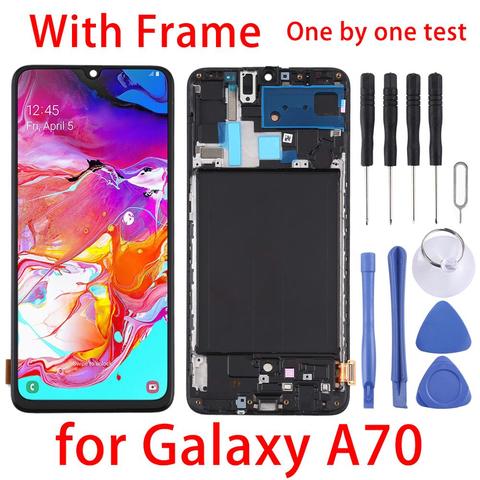 ORIGINAL A70 LCD For Galaxy A70,A705F,A705FN,A705GM, A7050,A705W,A705MN,-A705YN,A705X LCD Display&Frame Touch Screen Digitizer ► Photo 1/5