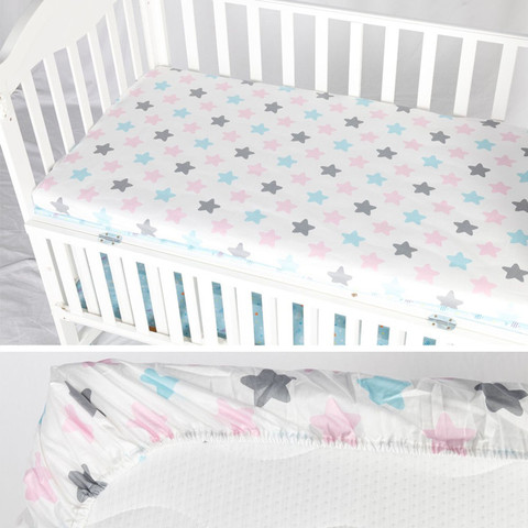 Baby Fitted Sheet For Newborns Cotton Soft Crib Bed Sheet For Children Mattress Cover Protector 130x70cm Allow Custom Make ► Photo 1/5