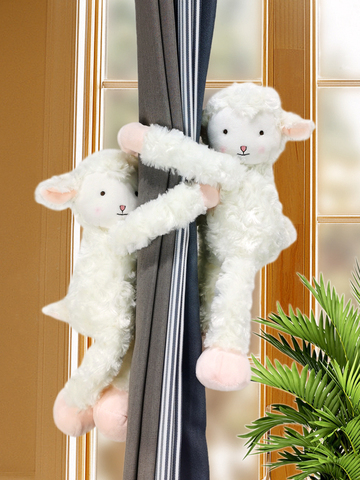 2pcs Little Lamb Curtain Tieback Holder Strap Tie Backs Children Room Decoration Accessories Holdback Curtain Strap Hook ► Photo 1/6