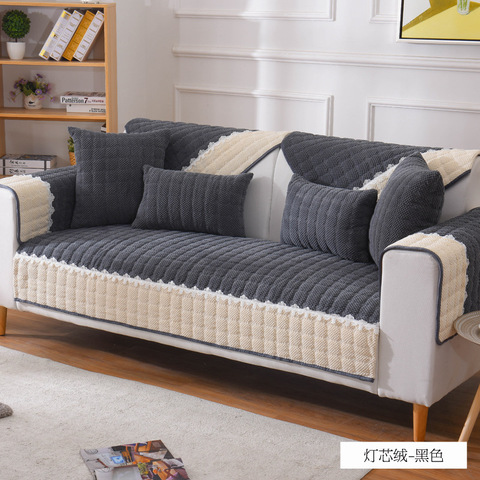 Corduroy Sofa Cover Plaid Anti-slip Sofa Towel for Sectional Sofa Thickening Quality Sofa Towels Multifunctional Covers Carpet ► Photo 1/6