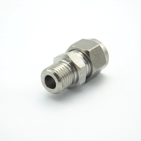 304 Stainless Steel M10 M14 M16 M20 Metric Male Thread To 6mm 8mm 10mm Double Ferrule Tube Pipe Fitting Threaded Union Connector ► Photo 1/4