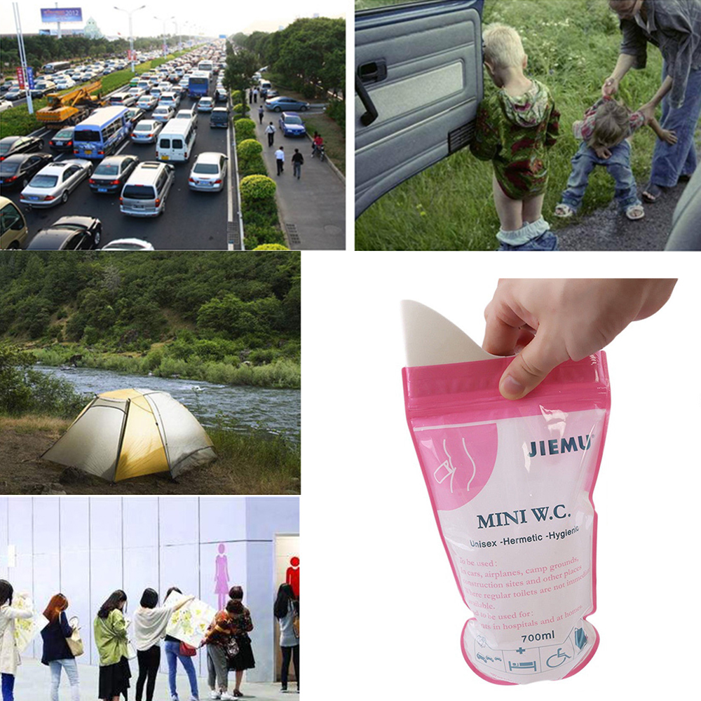 Disposable Urinal Wee Pee Urine Bags Camping Travel Driving Emergency Outdoor 