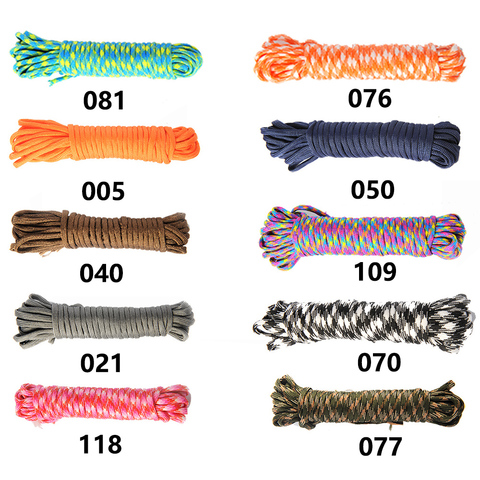 20/50/100FT DIY 550 Paracord Rope Camping Paracord Lanyard Accessories Parachute Deg For Camping Equipment & Survival ► Photo 1/6