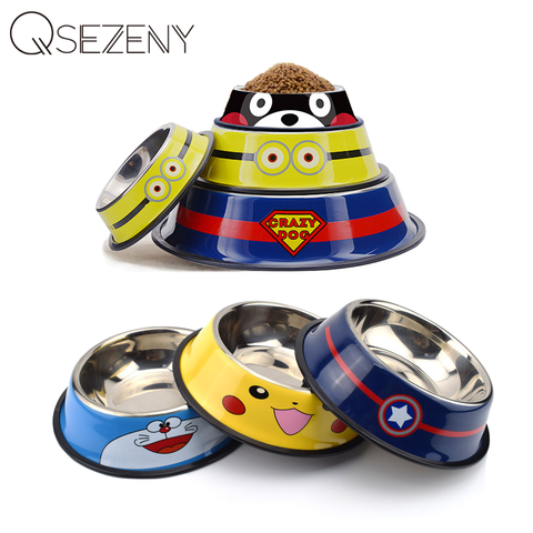 Pet tableware Panda Bowl Cat Cartoon Stainless Steel Dog Pot Bowl Pet Feeder Gamelle Chien Water Bottle Food ► Photo 1/6