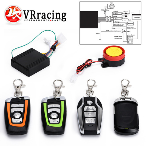 Universal Two-way Scooter Motorcycle Anti-theft Security Alarm System Engine Start Remote Control Key VR-BQJ01/02 ► Photo 1/6