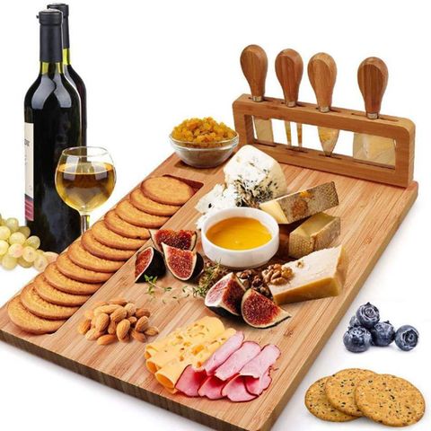 Bamboo Cheese Board Wood Cheeses Boards 1pc ► Photo 1/5