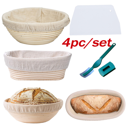 1 Set Bread Proofing Basket-Banneton Proofing Basket-Sourdough Basket Set for Home Bakers Artisan Bread Making ► Photo 1/6